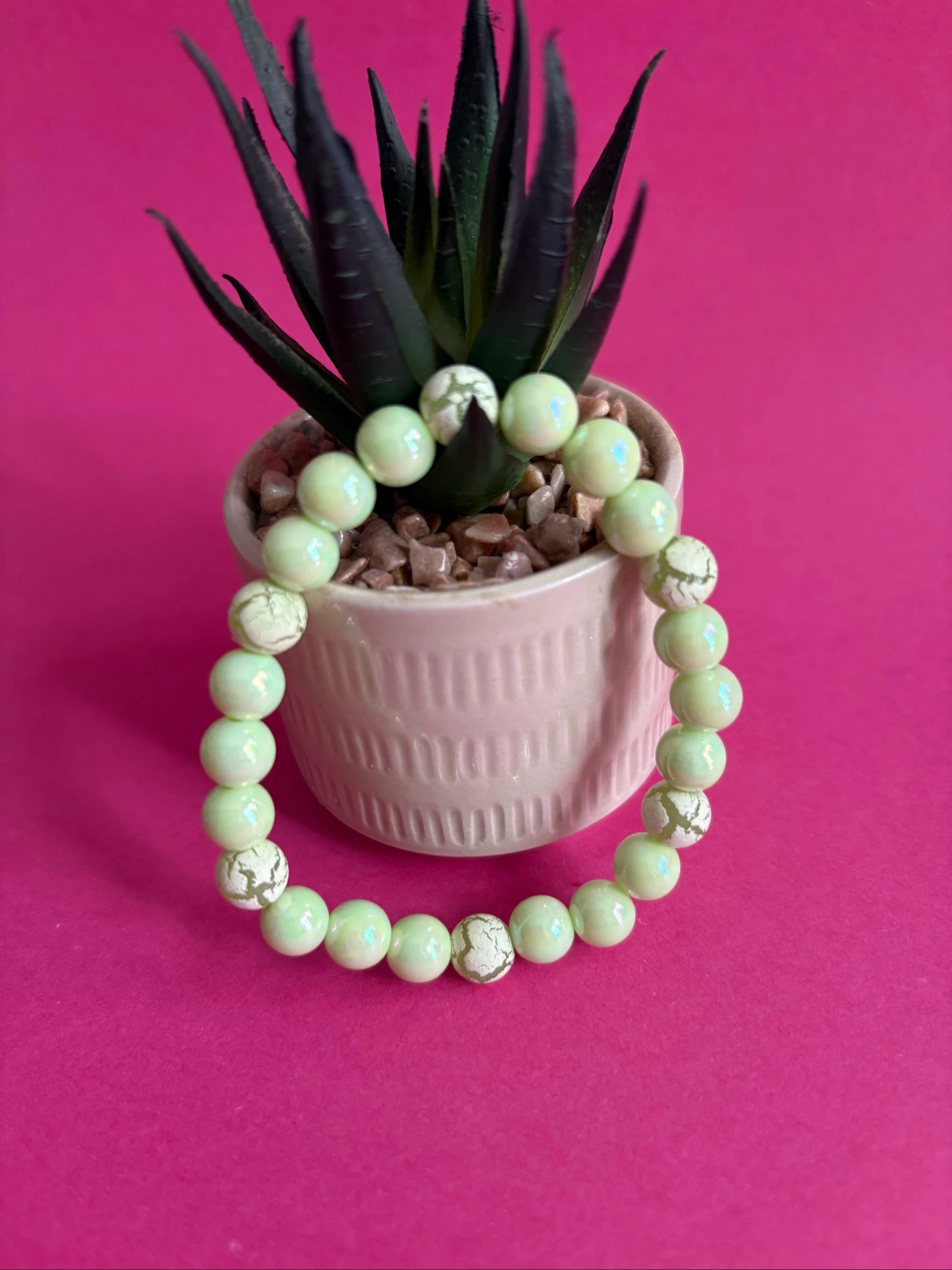 Lote de 3 pulseiras de contas de acrílico – photo 6